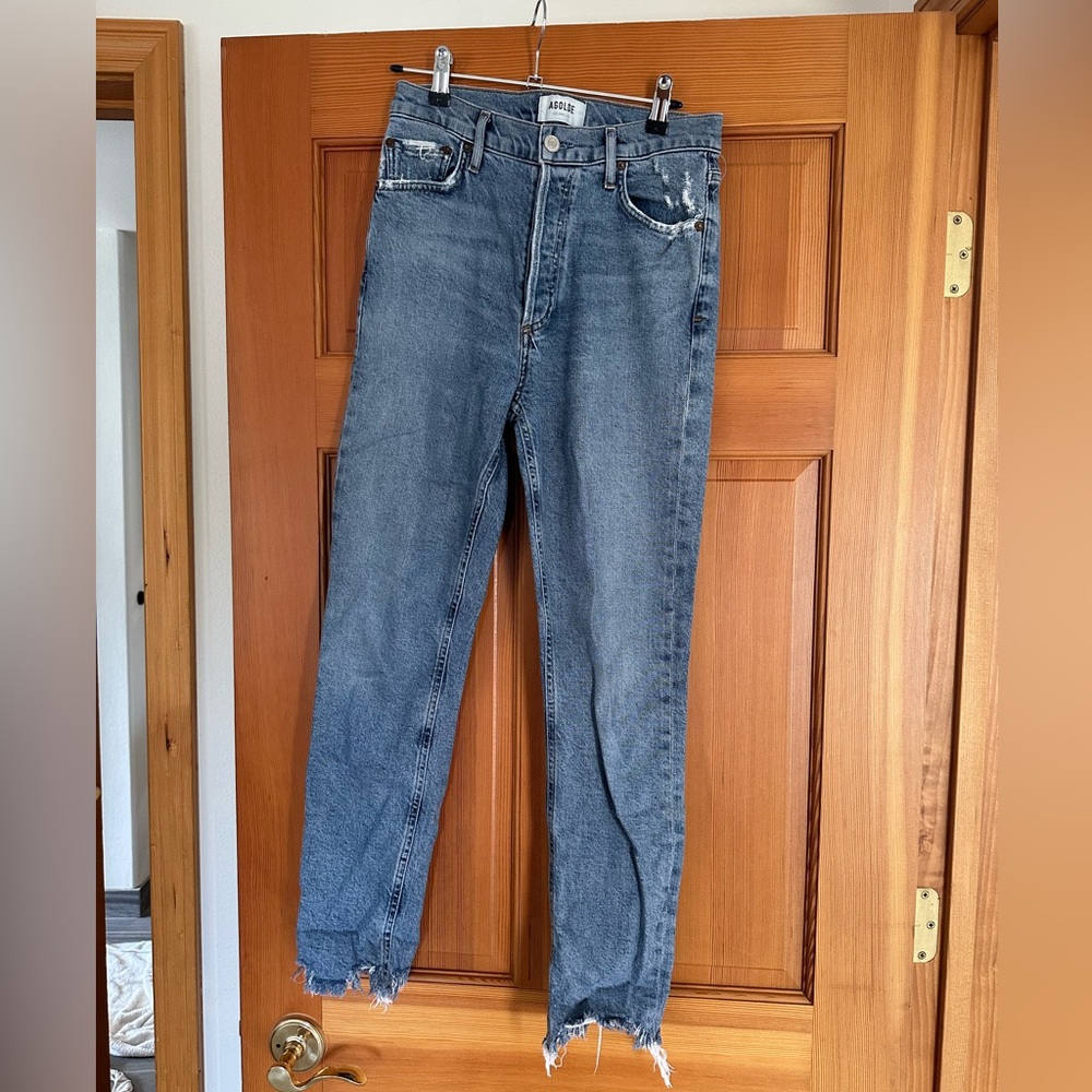 Agolde // high rise skinny jeans